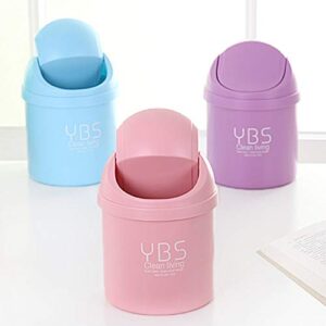 Trash Can Creative Desktop Mini Trash Can Covered Kitchen Living Room Desk Trash Box