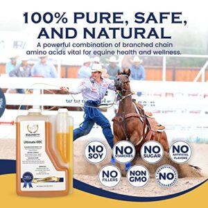 Ultimate OEC - Horse Omega 3 Supplement with Flax Seed Oil, Vitamin E Oil, and Colloidal Silver for Shiny Skin and Coat - Vet-Approved Horse Supplement for Immunity, Gut, Hoof & Bone Support