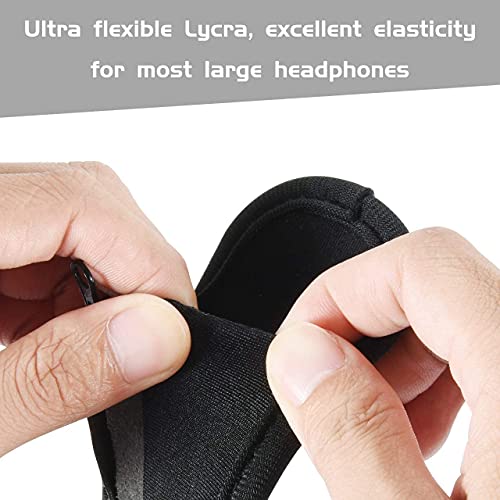 TXEsign Universal Replacement Headband Cushion Pad Cover Protector Compatible with ATH M50X, QC 35i/35ii, QC25, Solo 2/Solo 3, Studio 2/3 Headphones (Black)