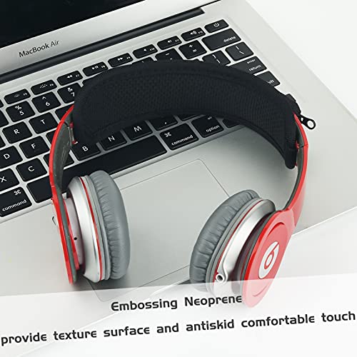 TXEsign Universal Replacement Headband Cushion Pad Cover Protector Compatible with ATH M50X, QC 35i/35ii, QC25, Solo 2/Solo 3, Studio 2/3 Headphones (Black)