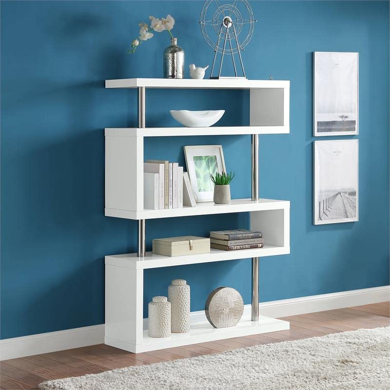 Acme Furniture Buck II Bookcase, White Finish