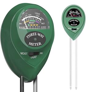 soil ph meter,soil moisture meter,tester gardening tool kits for garden, farm, lawn, indoor & outdoor