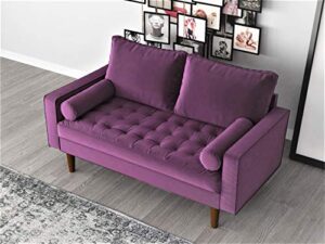us pride furniture s5458-lv love seats, purple