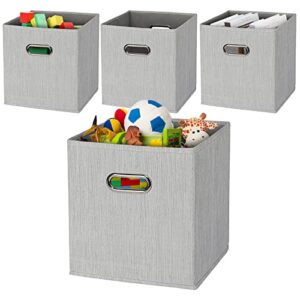 extree cube storage bins 11×11x11 collapsible foldable cubby bins fabric baskets cubbies storage cubes for closet organizer