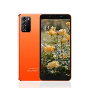 5.72in hd full screen smart phone, note30 plus unlocked smartphones, dual cards dual standby, 512mb+4gb cell phones, for android 4.4.2, support wifi +bt+fm (orange)