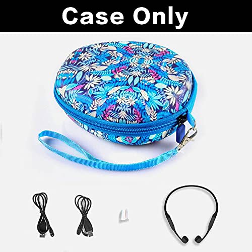 Case Compatible with AfterShokz Aeropex/for Trekz Air/for Titanium Mini Open Ear Wireless Bone Conduction Headphones AS650 / AS800, Storage Holder Fits for Earplugs, Cables and Accessories(Box Only)