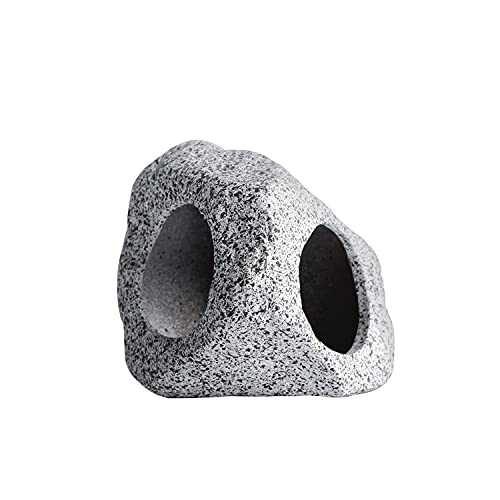 Mairuker Aquarium Hideaway Rock Cave, Stackable Ceramic Rock Caves for Aquatic Pets to Breed,Betta Fishes Cichlid Shrimp Play Hide Rest