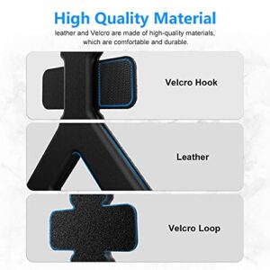 AMVR Head Back Foam Padding, Soft Leather Pad for Meta Quest 2 VR Headset Head Strap Accessories(Black)