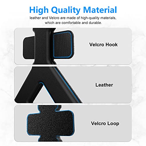 AMVR Head Back Foam Padding, Soft Leather Pad for Meta Quest 2 VR Headset Head Strap Accessories(Black)