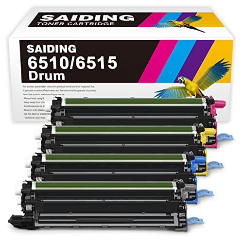 SAIDING 6510 6515 Remanufacturing Drum Cartridge Compatible for Xerox 108R01420 108R01419 108R01418 108R01417 to use with Workcentre 6515 Phaser 6510 Imaging Unit