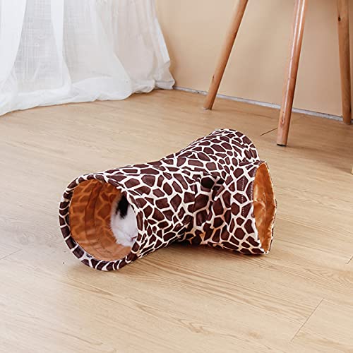 LEFTSTARER Guinea Pig Tunnel Guinea Pig Hideout Collapsible 3 Way Tunnel Tubes Toy for Ferret Hedgehog Chinchillas Mice Rat Rabbit