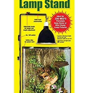 Small 10-20 Gallon Reptile Lamp Stand - Includes Attached DBDPet Pro-Tip Guide | Keep Your Reptile's Lights Safe by Hanging Them Above The cage!