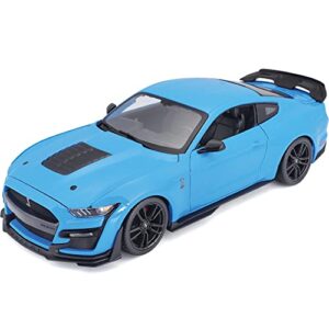 2020 ford mustang shelby gt500 light blue special edition 1/18 diecast model car by maisto 31452