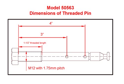 MAXXHAUL 50563 Threaded Hitch Locking Pin 50025 Bike Rack