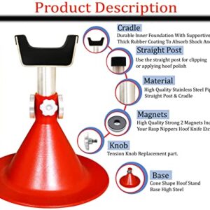 AAProTools Standard Size Farrier Stand Equine Trimming Shoeing Barefoot With Free Hoof Knife Gift