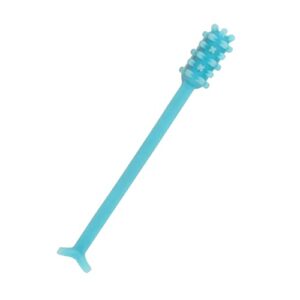 denture dart v2 (denture adhesive removing toothbrush) (blue)