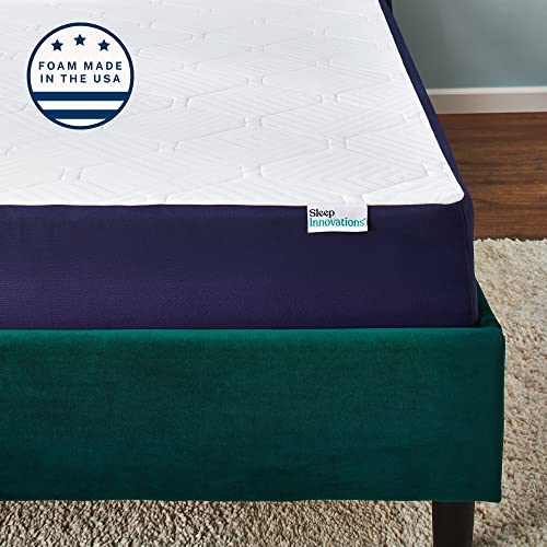 Sleep Innovations Quinn 10 Inch Stay Fresh Cooling Gel Memory Foam Mattress with Freshness Protector and Cool Quilted Cover, Queen Size, Bed in a Box, Medium Support