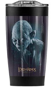 the lord of the rings gollum sneaking stainless steel tumbler 20 oz coffee travel mug/cup, vacuum insulated & double wall with leakproof sliding lid | great for hot drinks and cold beverages
