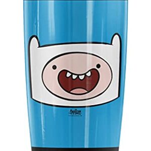 Logovision Adventure Time Finn Head Stainless Steel Tumbler 20 oz Coffee Travel Mug/Cup, Vacuum Insulated & Double Wall with Leakproof Sliding Lid | Great for Hot Drinks and Cold Beverages