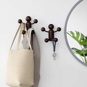 Umbra Woody Wall Hook Black/Walnut