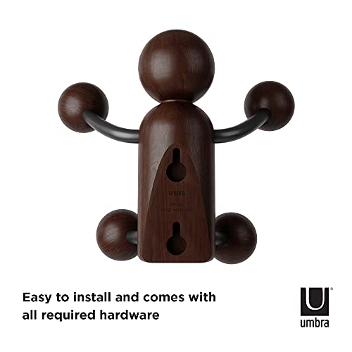 Umbra Woody Wall Hook Black/Walnut