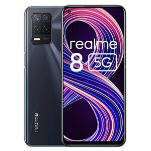 realme 8 5G Mobile Phone, Sim Free Unlocked Smartphone with Dimensity 700 5G Processor, 90Hz Ultra Smooth Display, 5000mAh Massive Battery, 48MP Nightscape Camera, Dual Sim, NFC, 4+64GB