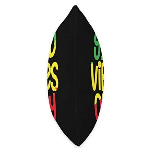 Rasta Jamaica Roots Apparel Good Vibes Only Rasta Rastafari Reggae Music Jamaican Throw Pillow, 16x16, Multicolor