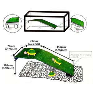 Mairuker Turtle Basking Platform Tortoise Ramp for Small Reptile Frog Terrapin - Small