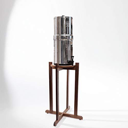 Water Filter Stand for Royal, Big, Imperial Dispensers Made In USA Floor Water Dispenser Holder (Walnut)