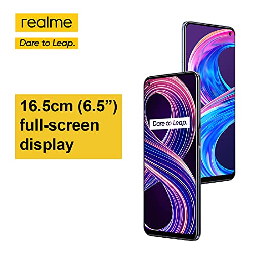 Realme 8 5G Dual SIM 128GB ROM + 6GB RAM (GSM Only | No CDMA) Factory Unlocked 5G/LTE Smartphone (Supersonic Black)-International Version