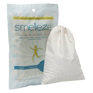 smelleze reusable gym bag odor remover deodorizer pouch: gets stink out from any bag without scents