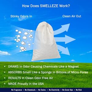 SMELLEZE Reusable Gym Bag Odor Remover Deodorizer Pouch: Gets Stink Out From Any Bag Without Scents