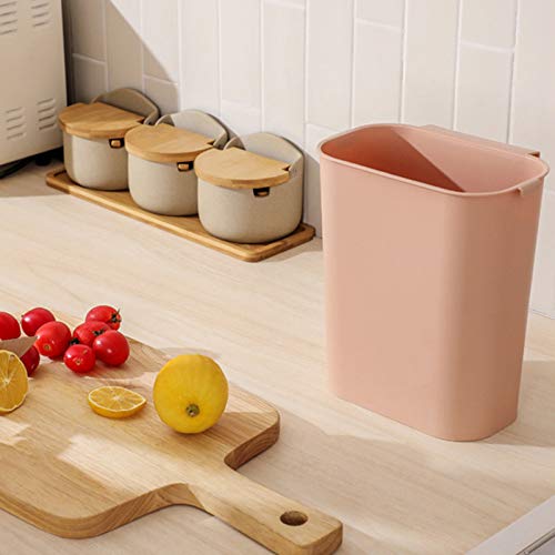 Trash Can Home Kitchen Slide Cover Hanging Trash Rubbish Garbage Can Waste Paper Basket