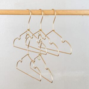 Koobay Metal Clothes Hanger, 36 Pack Connector Hooks Stable Hanger Gold Metal Outfit Hangers Extender Clips Organizer Strong Mini Cascading Hanger Hooks