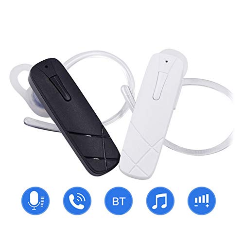 Heave Bluetooth V4.1 Headset,Wireless Bluetooth Earpiece with Mic,Single Wireless Bluetooth Noise Cancelling Earphone for Home Office Driving Hands-Free Calling Black