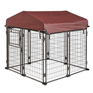 two by two haven expandable kennel, black, medium