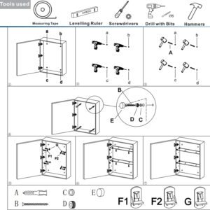 Janboe 24 Inch X 28 Inch Illuminated Led Mirror Cabinet for Bathroom Stainless Steel Wall Mounted Medicine Cabinet with Double Touch Switches for Clor Change, Dimmer and Anti-Fog Function