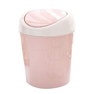 Storage Holder Desktop Mini Flip Lid Home Living Room Bedside Trash Can Garbage Dust Bin Holder