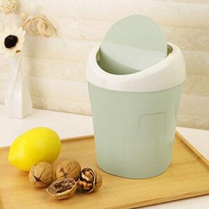 Storage Holder Desktop Mini Flip Lid Home Living Room Bedside Trash Can Garbage Dust Bin Holder