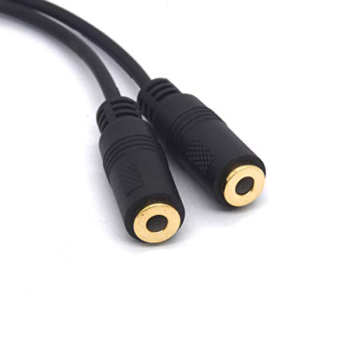 PIIHUSW 3.5mm Headphone Splitter Cable, 3.5 mm Male to Dual Female Headset Adapter Cord for Phones, Speakers, Tablets, PCs, MP3 Players