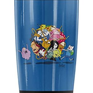 Logovision Adventure Time Blue Glob Ball Stainless Steel Tumbler 20 oz Coffee Travel Mug/Cup, Vacuum Insulated & Double Wall with Leakproof Sliding Lid | Great for Hot Drinks and Cold Beverages