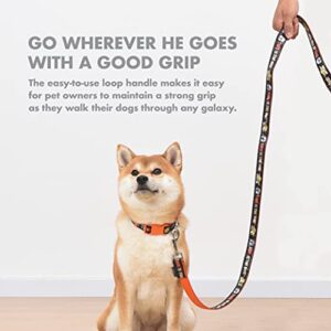 Star Wars The Mandalorian This is The Way 4 Foot Dog Leash, 48 Inches | Orange 4 Ft Dog Leash Easily Attaches to Any Dog Collar or Harness | Star Wars Mandalorian Nylon Dog Leash 4 Feet for All Dogs