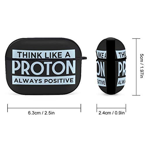 Think Like Proton Physics Airpods Case Cover for Apple AirPods Pro Cute Airpod Case for Boys Girls Silicone Protective Skin Airpods Accessories with Keychain