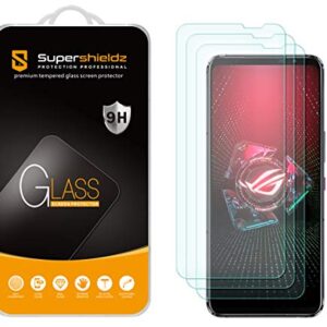 (3 Pack) Supershieldz Designed for Asus Rog Phone 6/6 Pro / 5 / 5s / 5 Pro / 5s Pro / 5 Ultimate Tempered Glass Screen Protector, Anti Scratch, Bubble Free