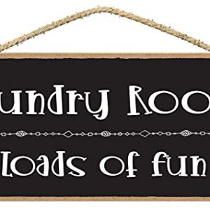 Laundry Room Loads of Fun Sign - Laundry Signs for Laundry Room Decor - Funny Laundry Room Signs - Laundry Room Signs Wall Decor