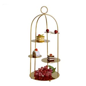 gl-gdd multipurpose cake stand, bird cage dessert stand display food serving stand for wedding birthday baby shower holiday christmas tea party decorating