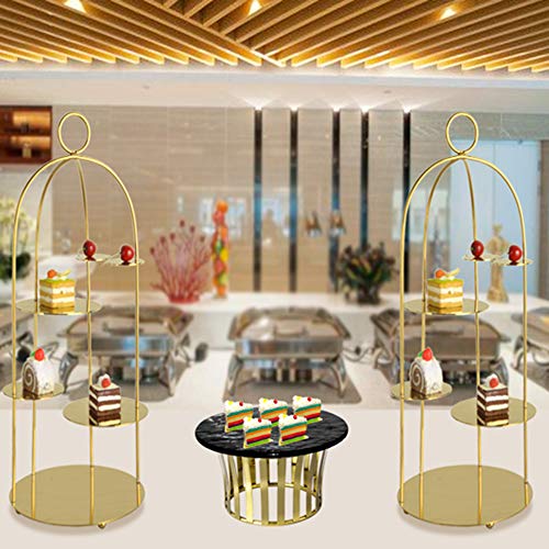 GL-GDD Multipurpose Cake Stand, Bird Cage Dessert Stand Display Food Serving Stand for Wedding Birthday Baby Shower Holiday Christmas Tea Party Decorating