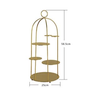 GL-GDD Multipurpose Cake Stand, Bird Cage Dessert Stand Display Food Serving Stand for Wedding Birthday Baby Shower Holiday Christmas Tea Party Decorating