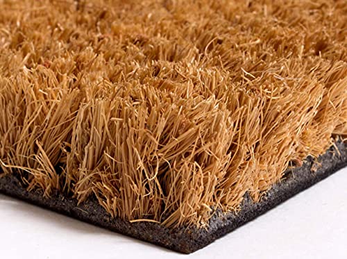 Ecomills Coco Coir Door Mat, 24" x 36" x 0.5", Heavy Duty, Indoor Outdoor, Large Size, Non-Slip Backing, Mats for Entry Ways, Garage, Floors, Patio, Entrance Areas