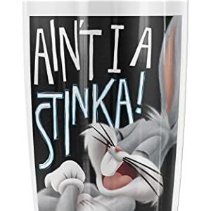 Looney Tunes Bugs Bunny Ain't I a Stinka! Stainless Steel Tumbler 20 oz Coffee Travel Mug/Cup, Vacuum Insulated & Double Wall with Leakproof Sliding Lid | Great for Hot Drinks and Cold Beverages